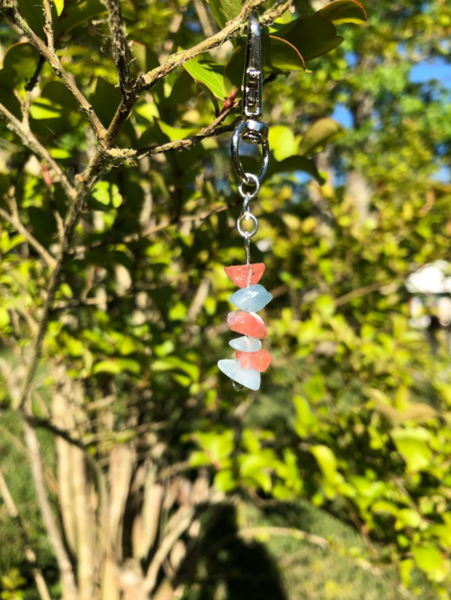 Blue & Pink Fidget Keychain